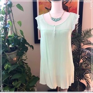 Pretty mint colored babydoll top